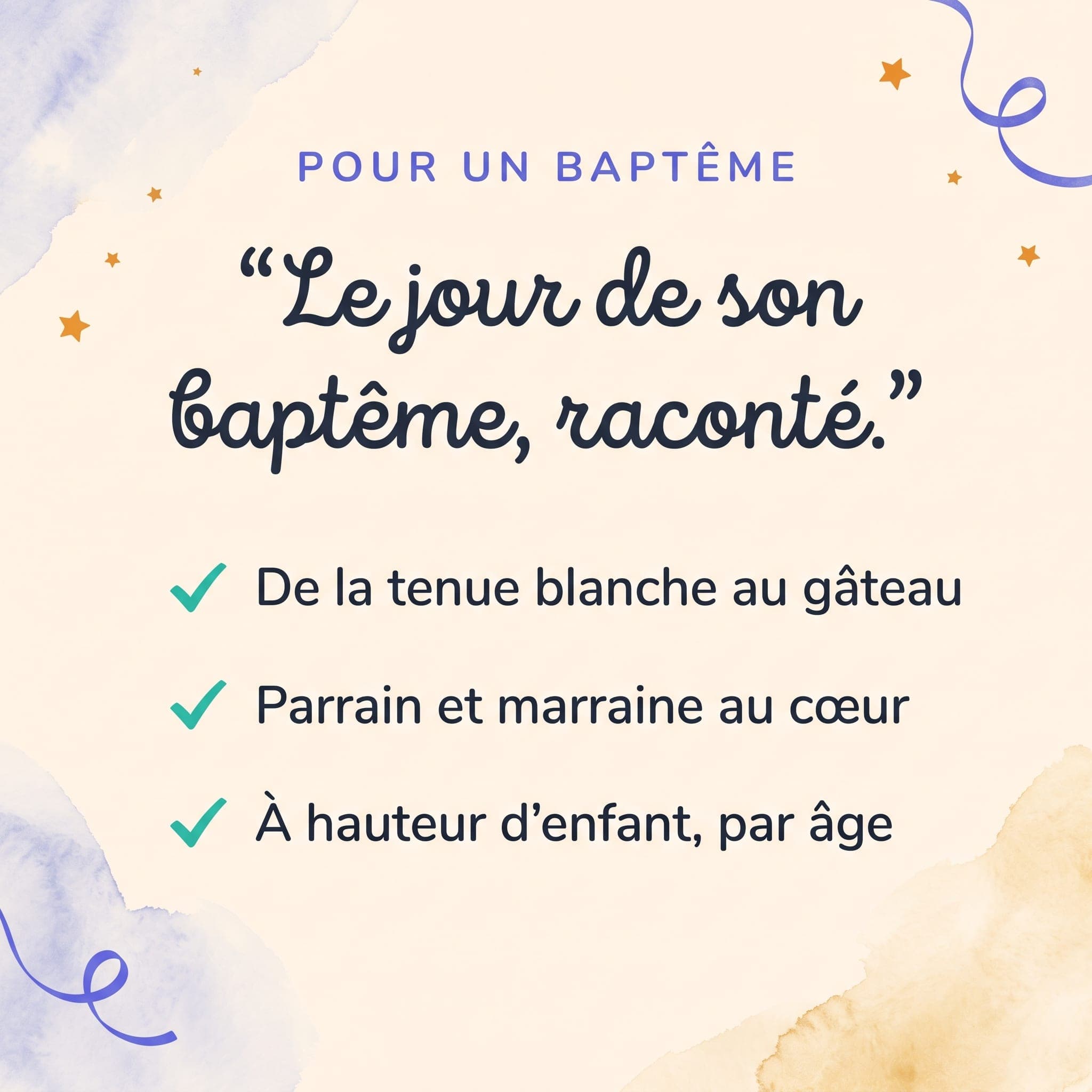 Mon baptême — univers du livre