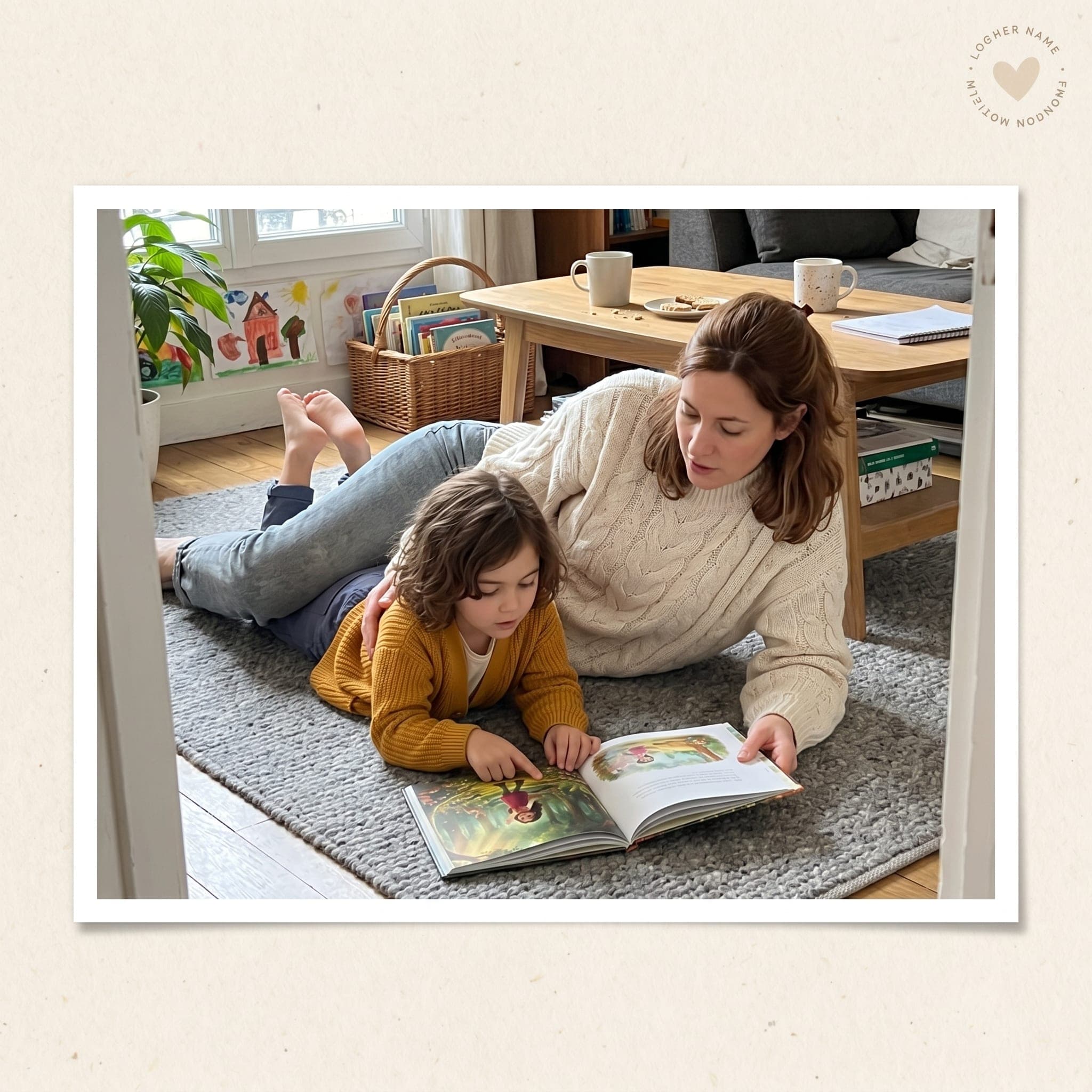 Mon livre sur mesure — moment de lecture en famille