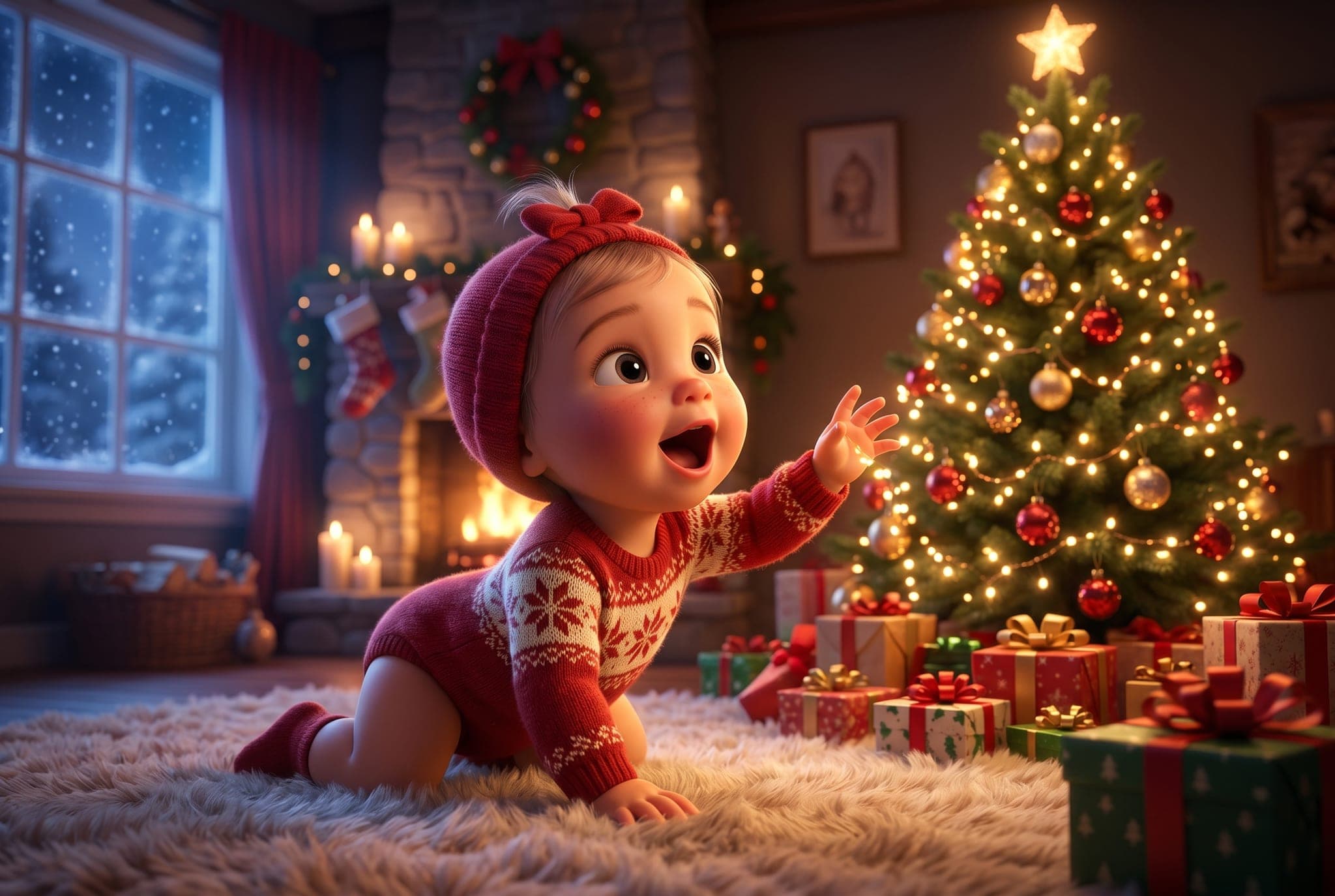 Mon premier Noël — scène d'intérieur 1