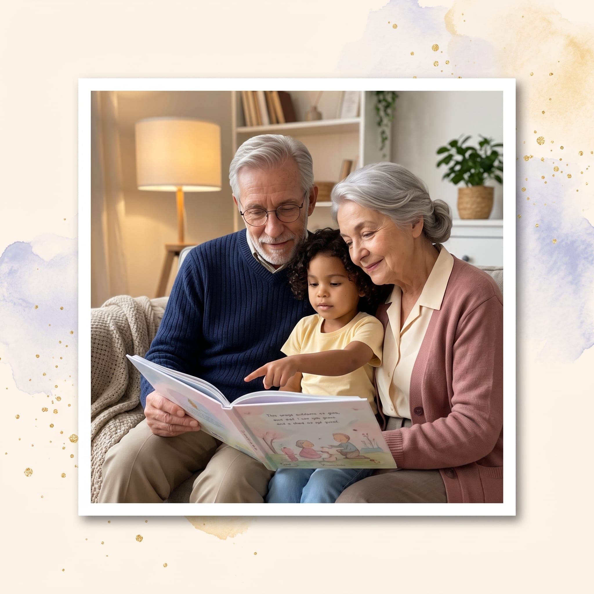 Mamie, Papy et moi — moment de lecture en famille
