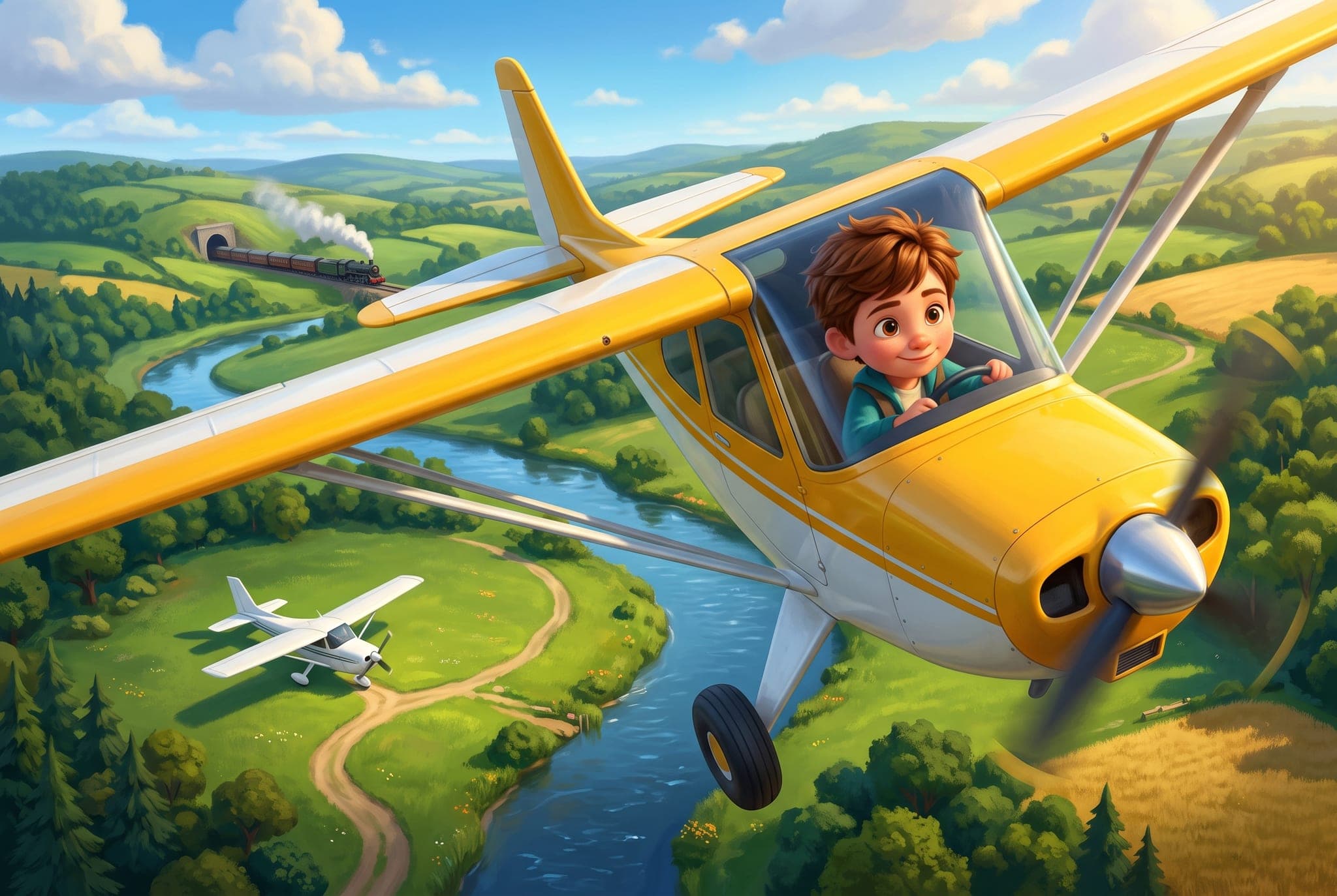 Mon petit avion — scène d'intérieur 4
