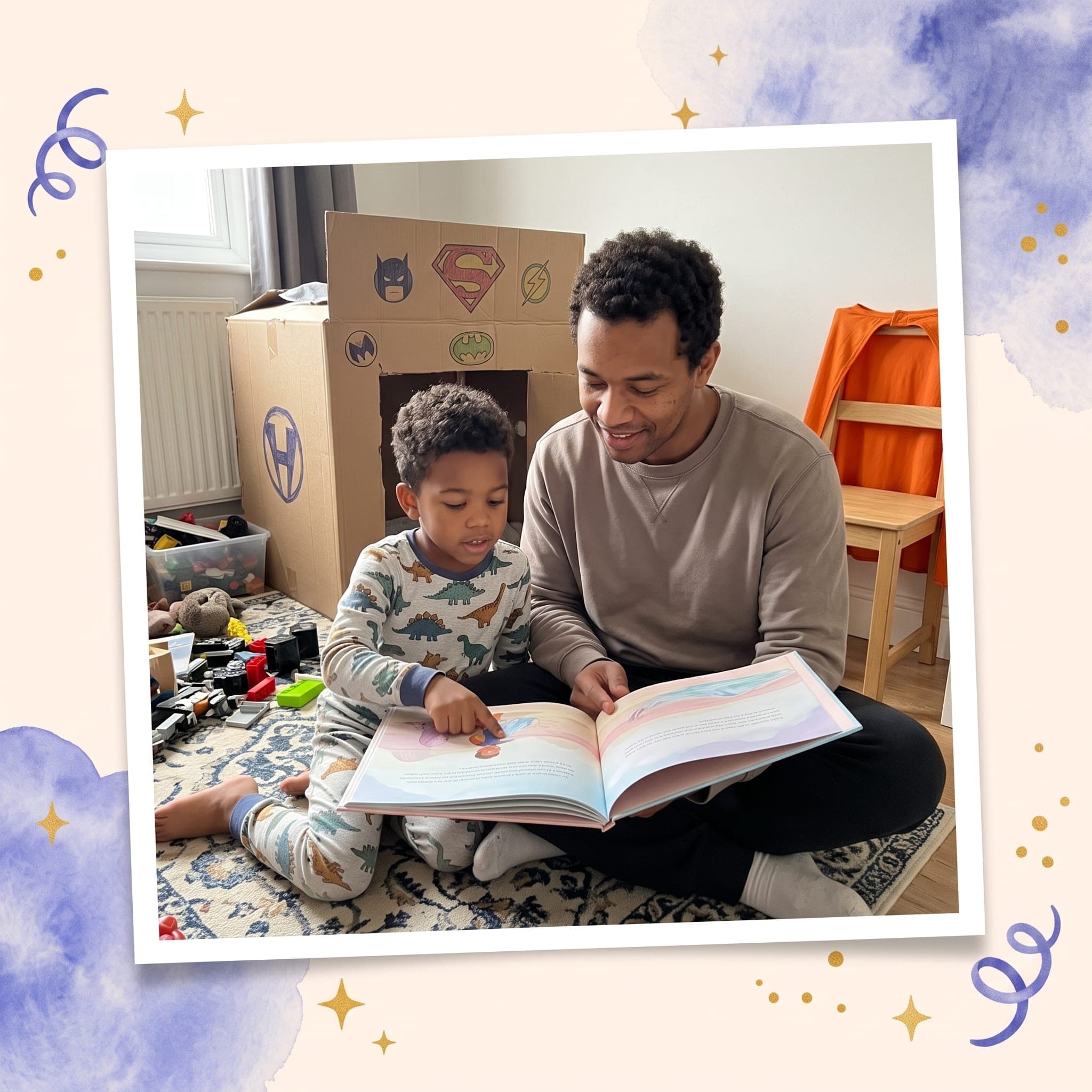 Mon aventure de superhéros — moment de lecture en famille