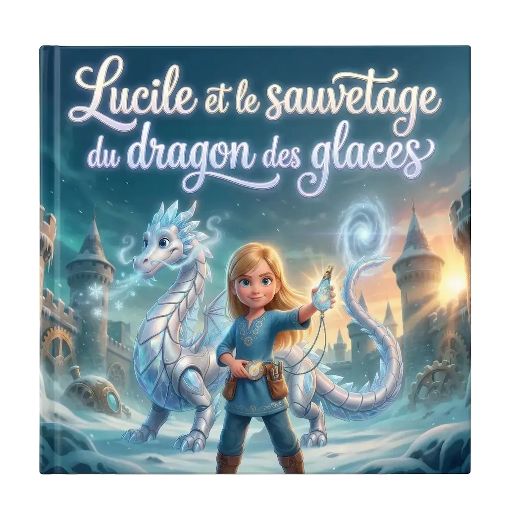 Couverture du livre de Lucile - Le sauvetage du dragon des glaces