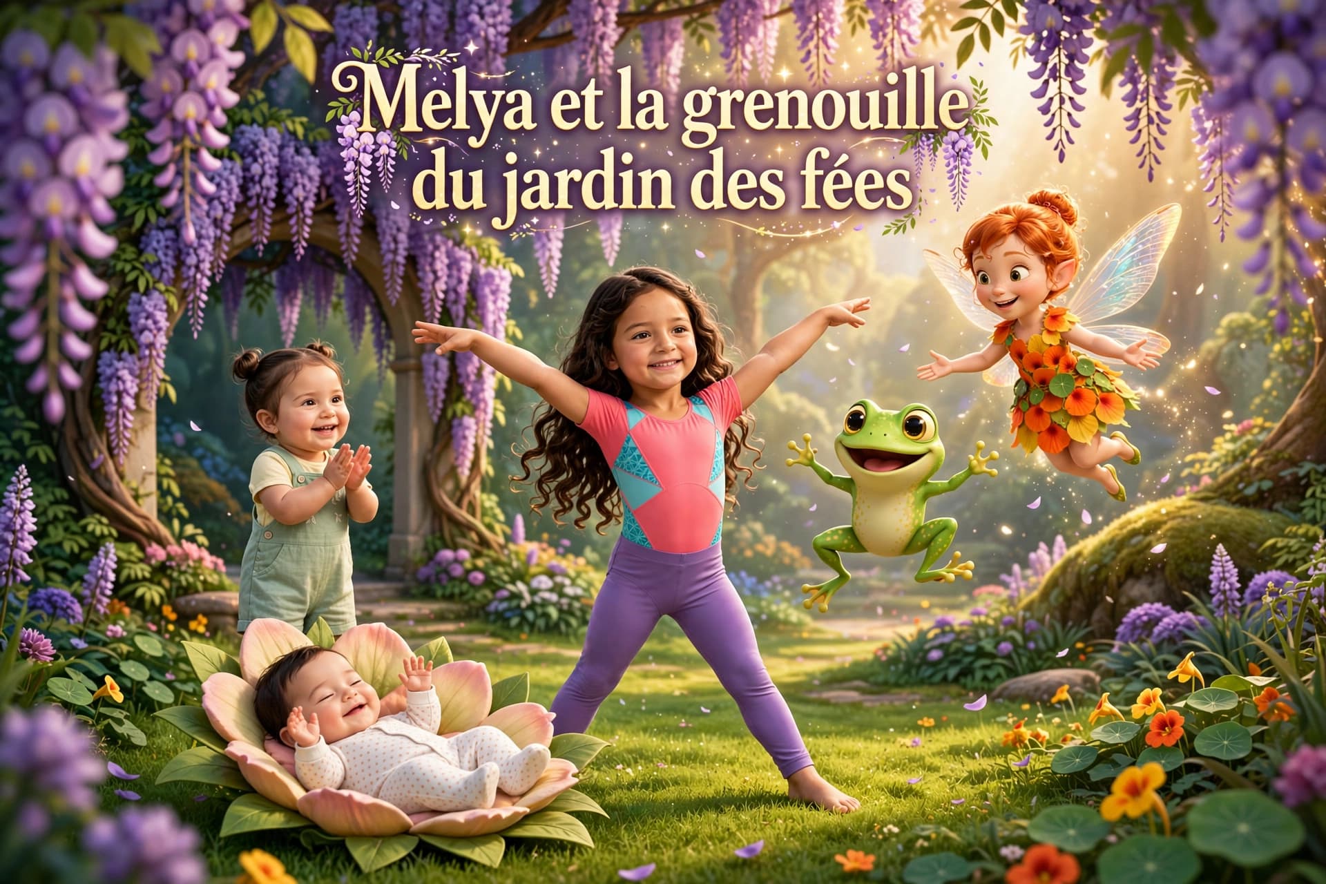 Melya et la grenouille du jardin des fées